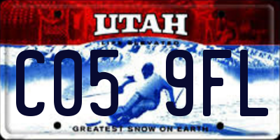 UT license plate C059FL