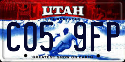 UT license plate C059FP
