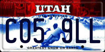 UT license plate C059LL