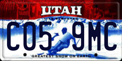 UT license plate C059MC