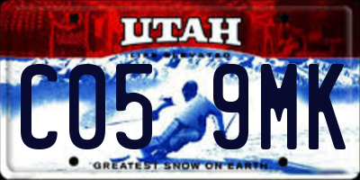 UT license plate C059MK