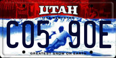 UT license plate C059OE