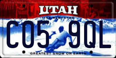 UT license plate C059QL