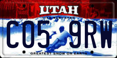 UT license plate C059RW