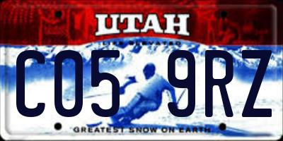 UT license plate C059RZ
