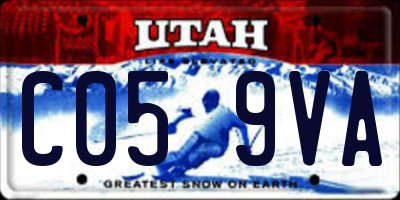 UT license plate C059VA
