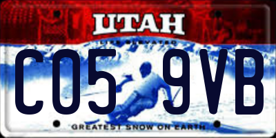 UT license plate C059VB
