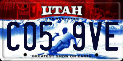 UT license plate C059VE