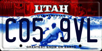 UT license plate C059VL