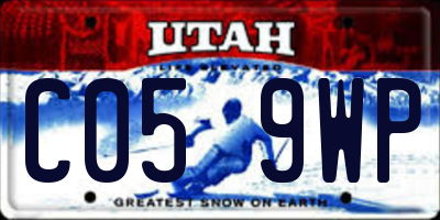 UT license plate C059WP