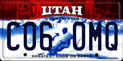 UT license plate C060MQ