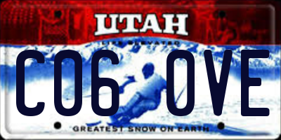 UT license plate C060VE