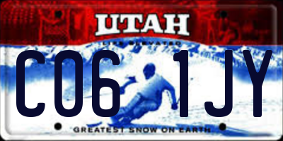 UT license plate C061JY