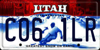 UT license plate C061LR
