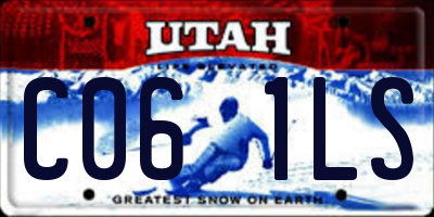 UT license plate C061LS