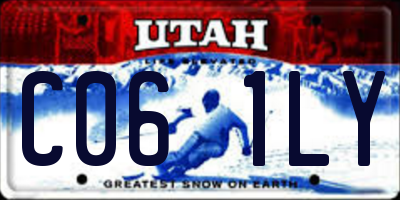 UT license plate C061LY