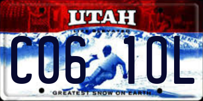 UT license plate C061OL