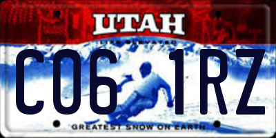 UT license plate C061RZ