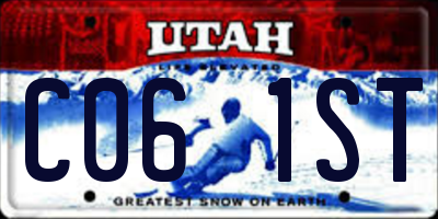 UT license plate C061ST