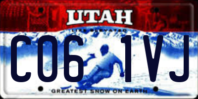 UT license plate C061VJ
