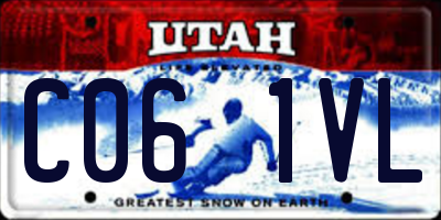 UT license plate C061VL