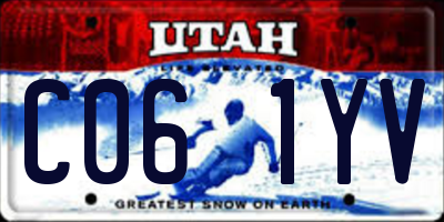 UT license plate C061YV
