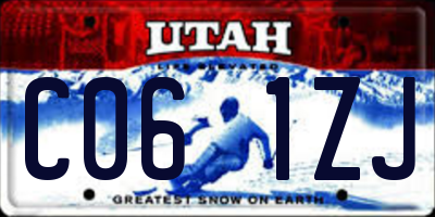 UT license plate C061ZJ