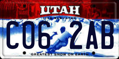 UT license plate C062AB