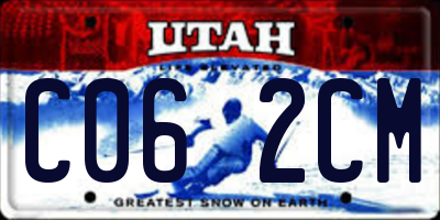UT license plate C062CM