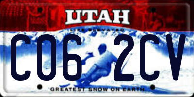 UT license plate C062CV