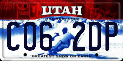 UT license plate C062DP
