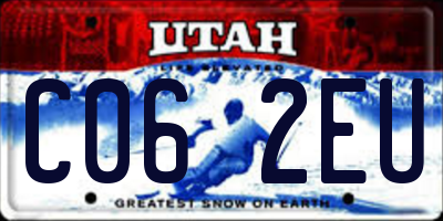 UT license plate C062EU