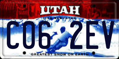 UT license plate C062EV