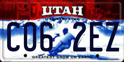 UT license plate C062EZ