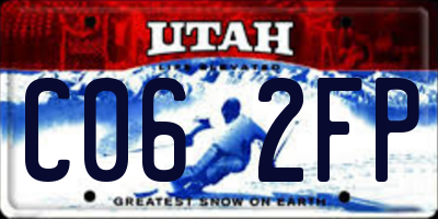 UT license plate C062FP