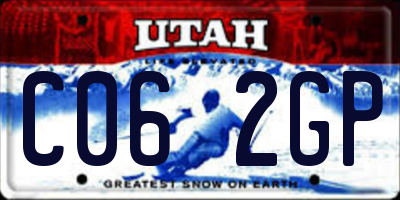 UT license plate C062GP