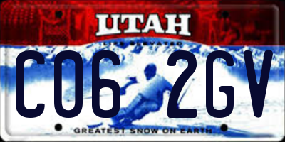 UT license plate C062GV