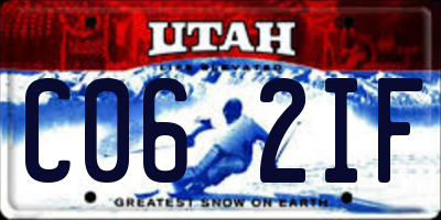 UT license plate C062IF