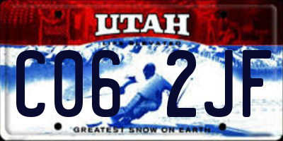 UT license plate C062JF