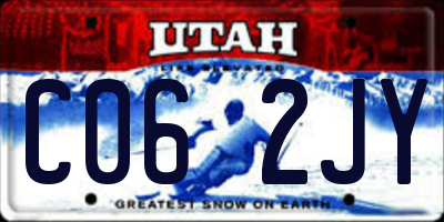 UT license plate C062JY