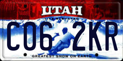 UT license plate C062KR
