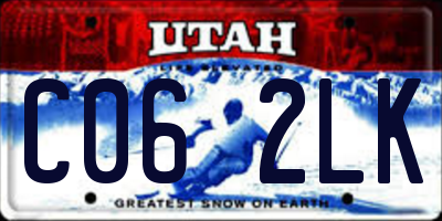 UT license plate C062LK