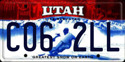 UT license plate C062LL