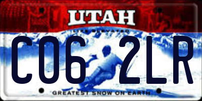 UT license plate C062LR