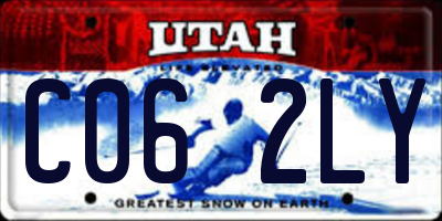 UT license plate C062LY