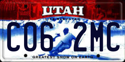 UT license plate C062MC
