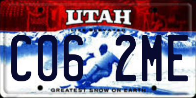 UT license plate C062ME