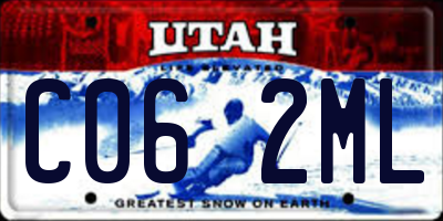 UT license plate C062ML