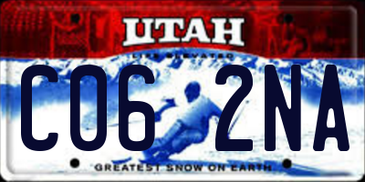UT license plate C062NA