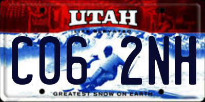 UT license plate C062NH